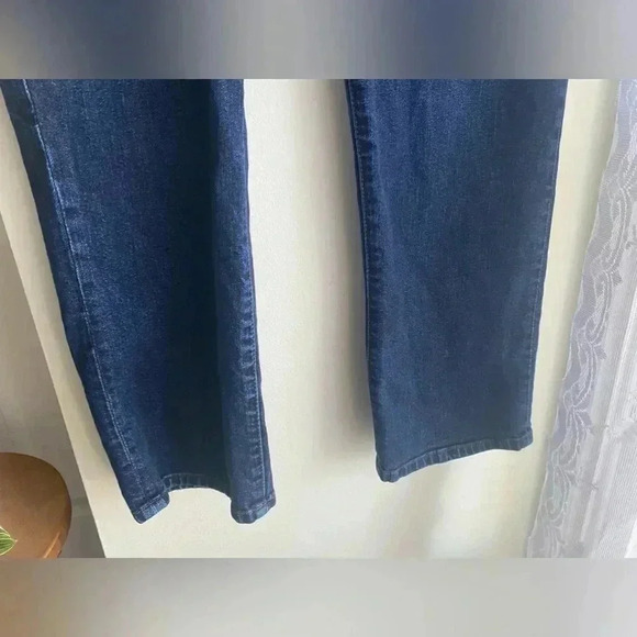 Vintage Lauren Ralph Lauren Jeans Co Skinny Size 16W Dark Blue Wash High Rise - Picture 6 of 7